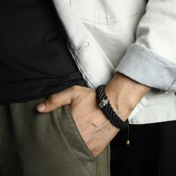 Grace and Poise Jaguar Black Thread Bracelet Of Never Stopping Nakshatra one
